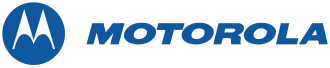 Motorola logo with blue oval and text on a transparent background